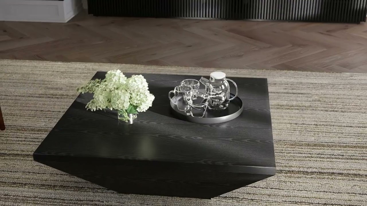 Transform Your Space with a Black Mid Century Modern Living Room Set | POVISON Virtual Showroom