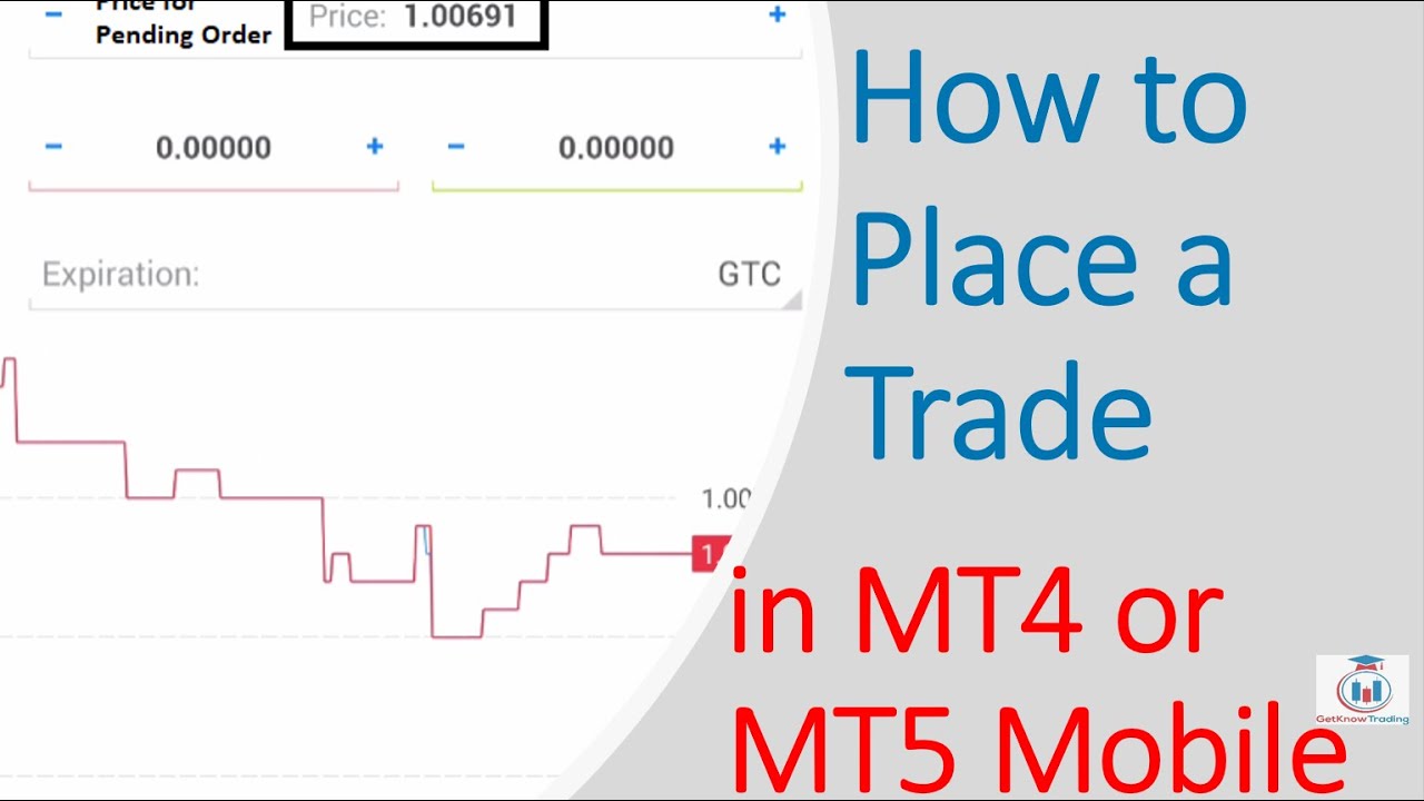 How Do I Place a Trade on the Android App for MT4/MT5