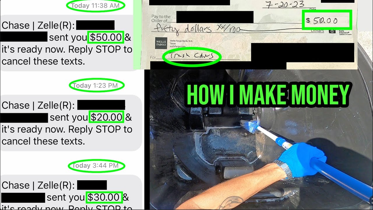 How I Make Money Cleaning Trash Cans