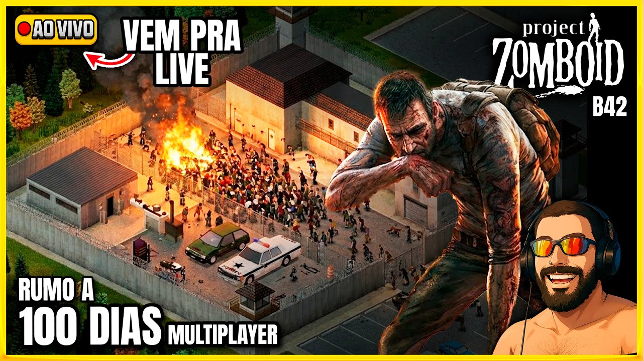 100 Dias com Amigos — Project Zomboid B42 com MODS INSANOS