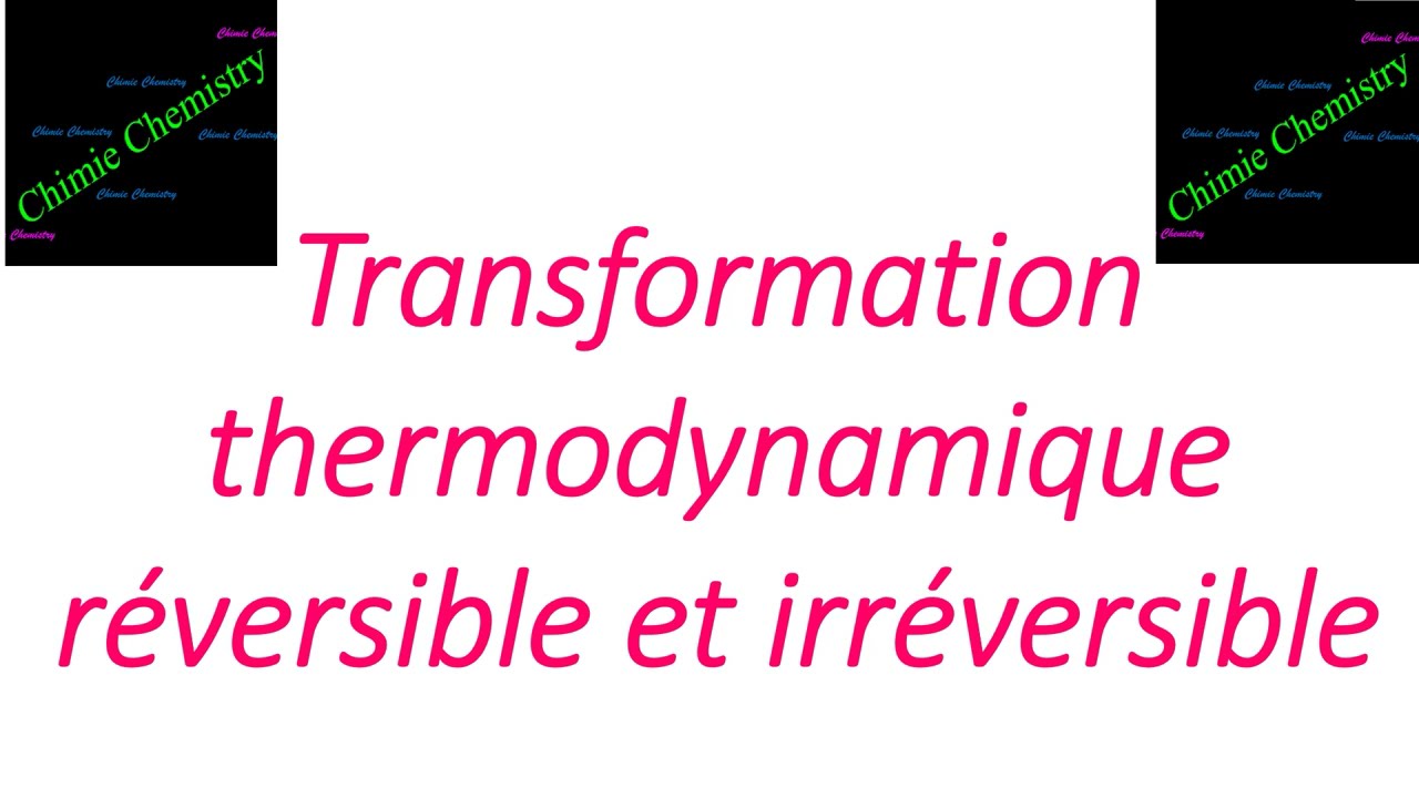 Exercice thermodynamique : Transformation réversible et  irréversible 