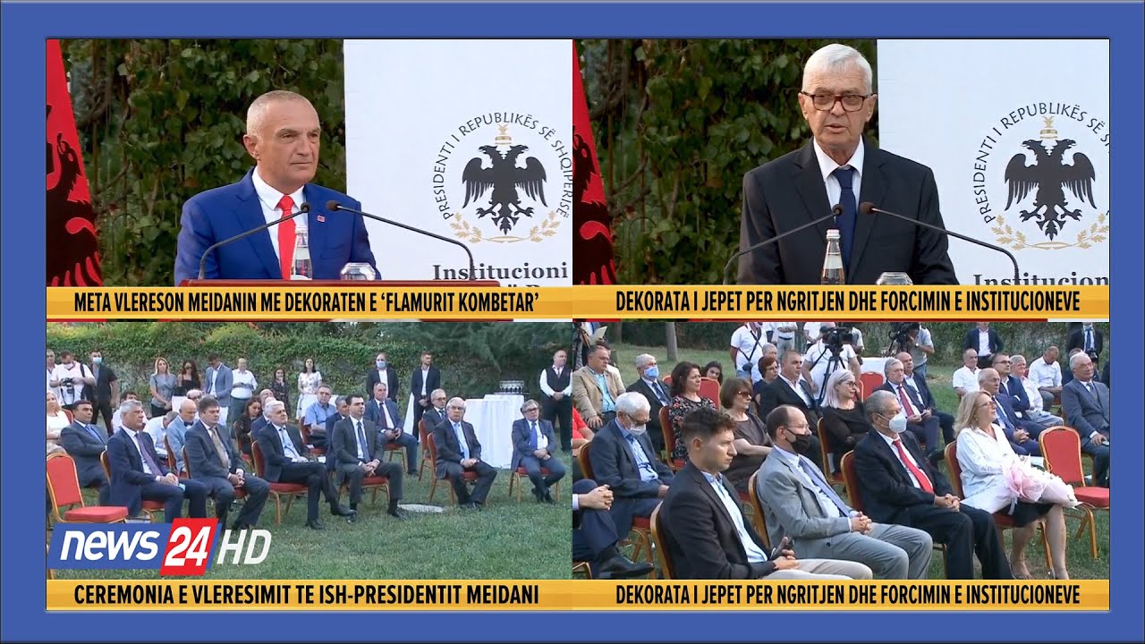 Meta dekoron paraardh&euml;sin e tij Rexhep Mejdani n&euml; 76 vjetorin e lindjes. Ceremoni n&euml; presidenc&euml;