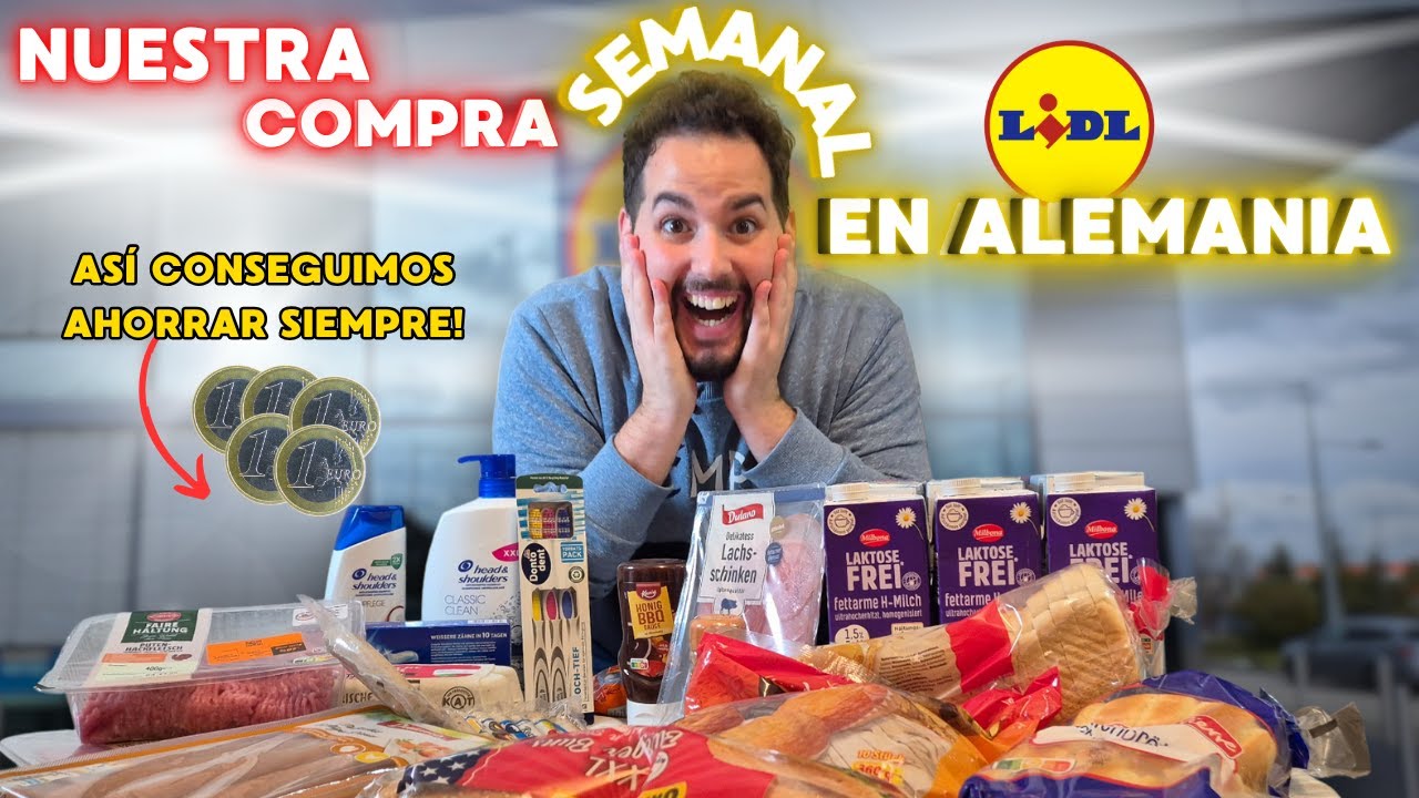 &iquest;CU&Aacute;NTO cuesta vivir en Alemania? 🏠 Nuestra compra semanal en LIDL 🇩🇪