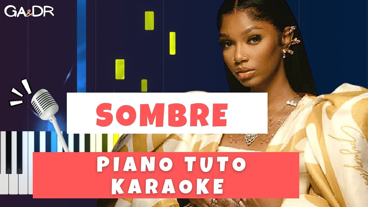 Ronisia - Sombre (Piano fr Cover Tutoriel KARAOKE Paroles)