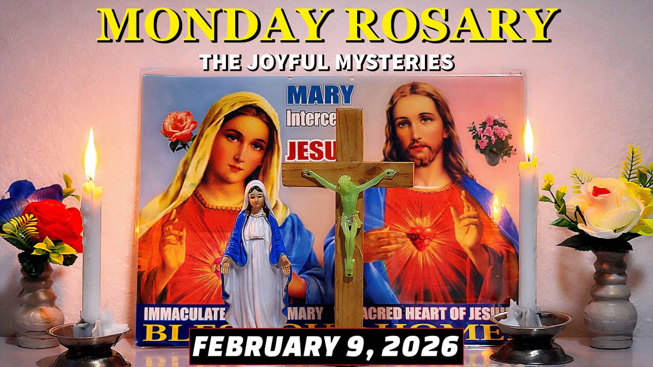 Today Holy Rosary Prayer For Monday, February 9, 2026 | The Joyful Mysteries