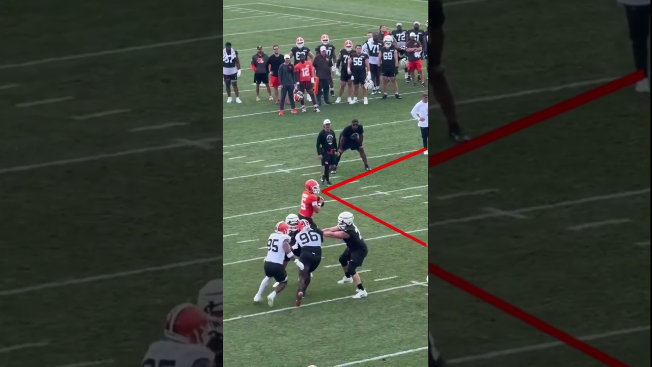 Dillon Gabriel doing Brownie things. #NFL #TrainingCamp isn't real