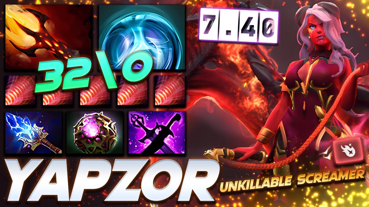 [7.40] Yapzor Queen of Pain 32/0 - Dota 2 Pro Gameplay [Watch & Learn]