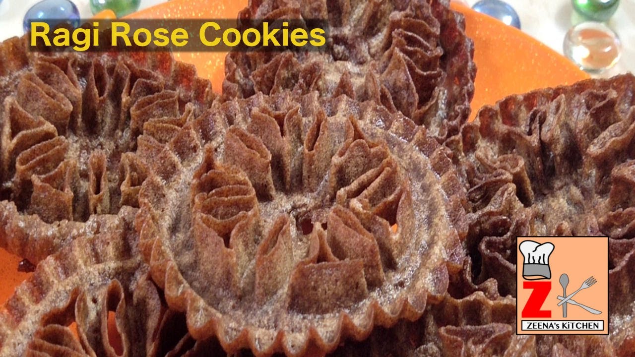 Ragi Rose Cookies/ Healthy Christmas Cookies/ Diet Cookies/ No Sugar - No Rice flour - No Maida