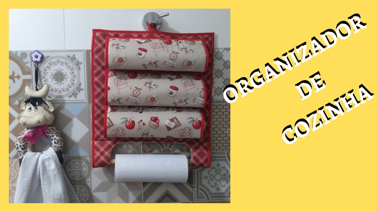 Organizador de Cozinha / Porta Papel / Rápido e Fácil