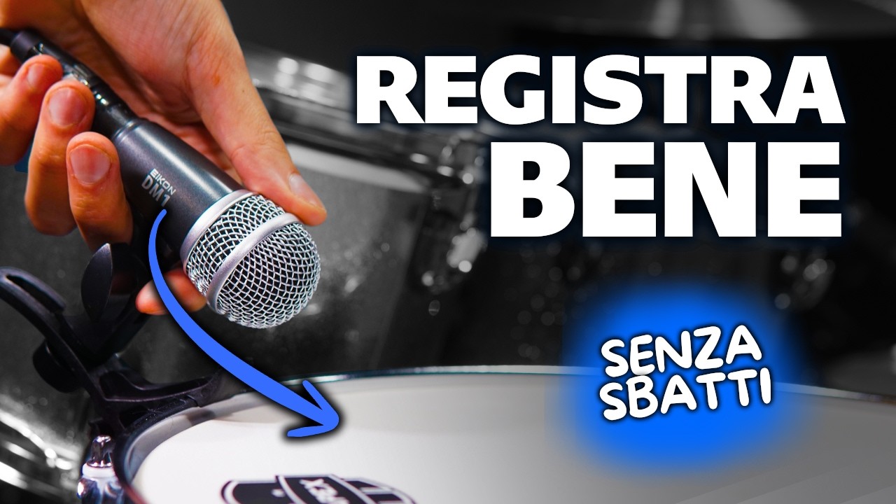 Come REGISTRARE la Batteria SENZA spendere una FOLLIA | StrumentiMusicali.net