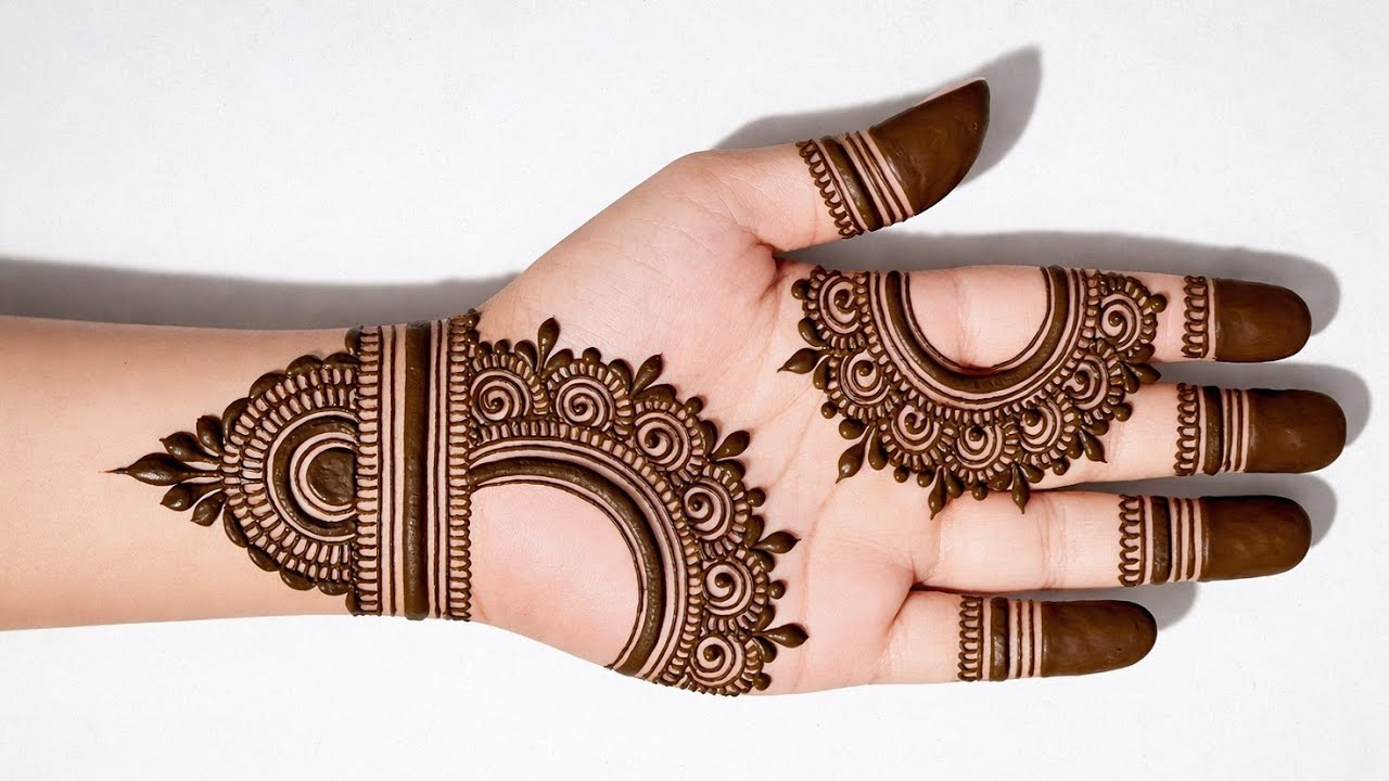 Easy stylish front hand mehndi | mehandi design simple | mehndi design new | mehndi design | mehandi