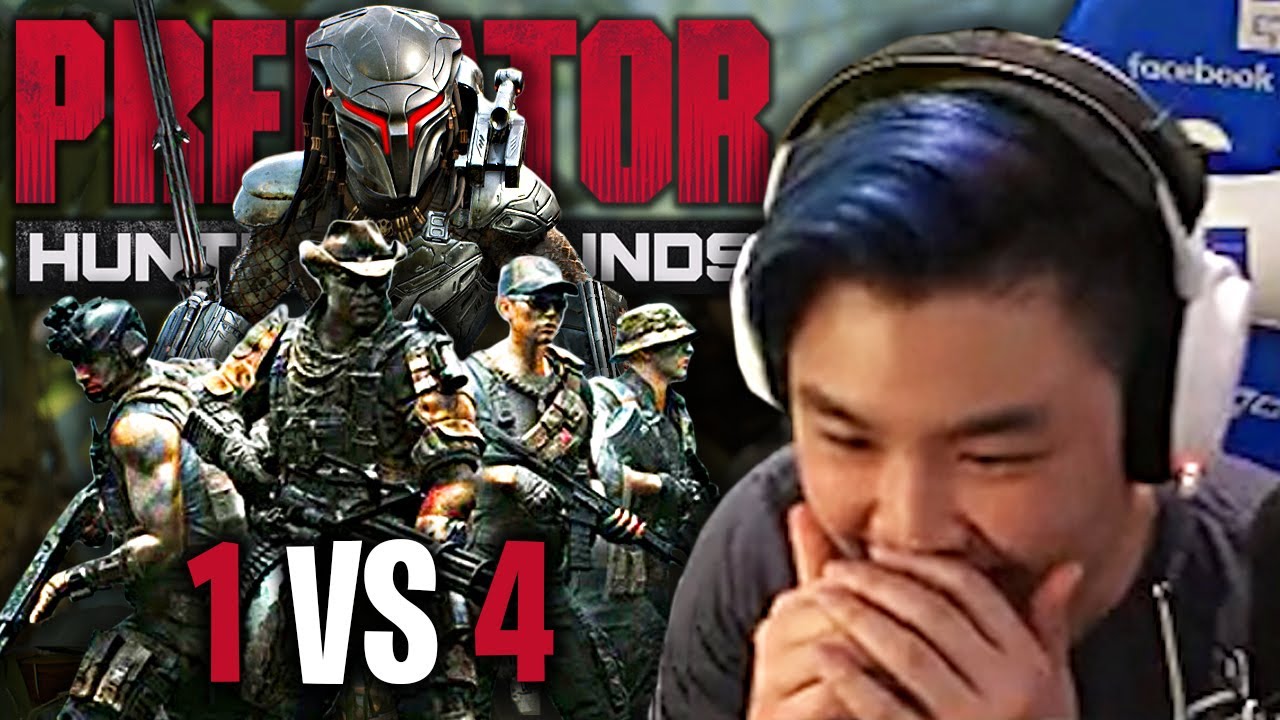 DESTROYING A TRYHARD TEAM WITH THE PREDATOR!! - Predator: Hunting Grounds