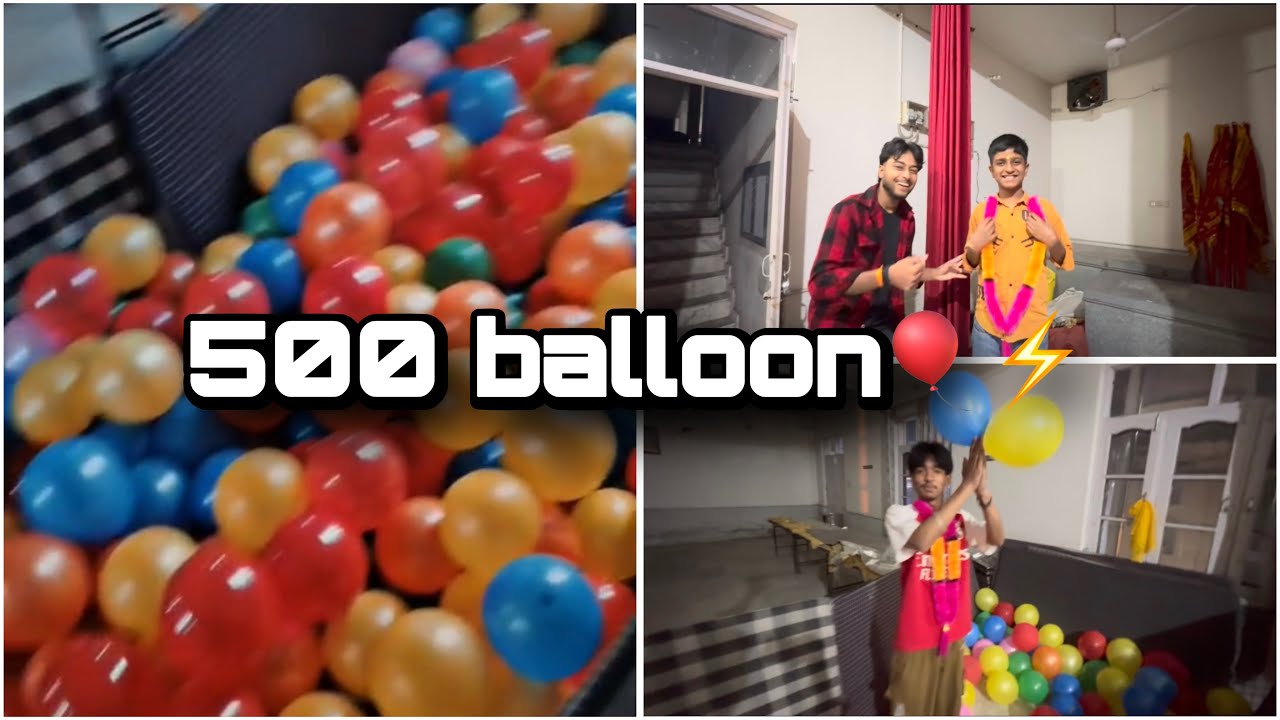 Itne sare balloon fula diye 🎈😱