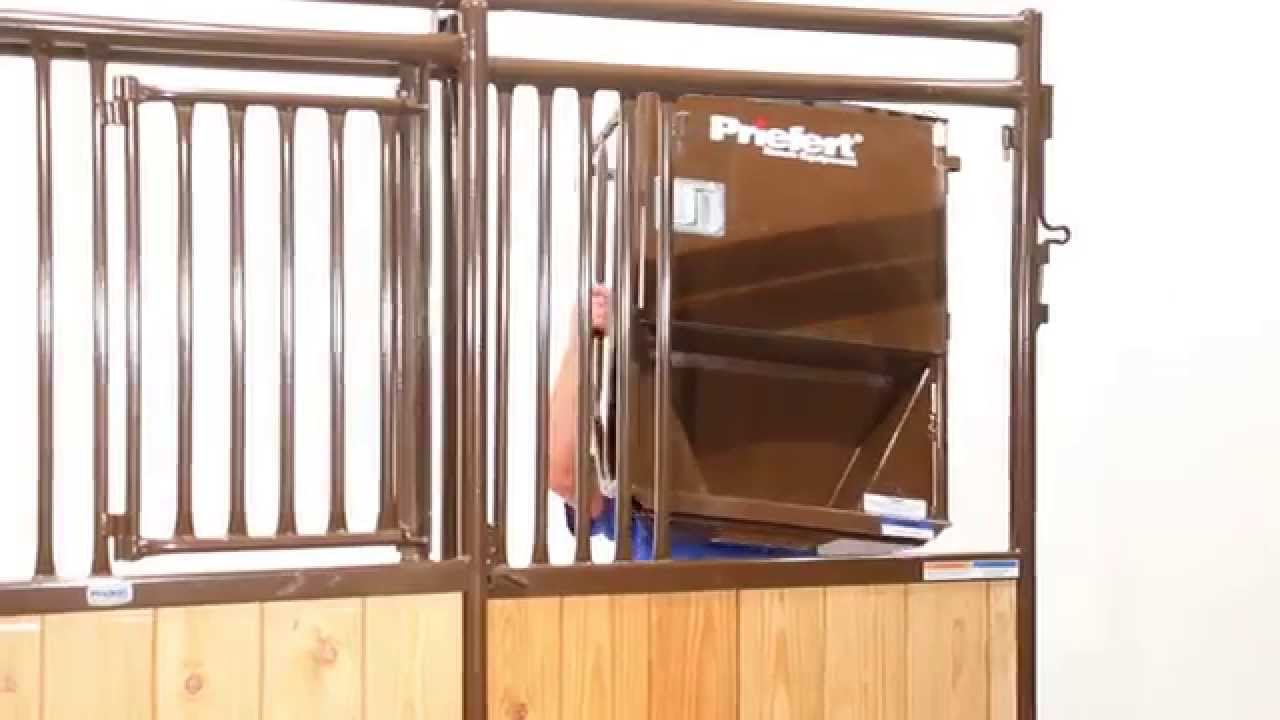How to Install a Stall Feeder, Feed Bucket, & Bracket in a Premier Stall Front