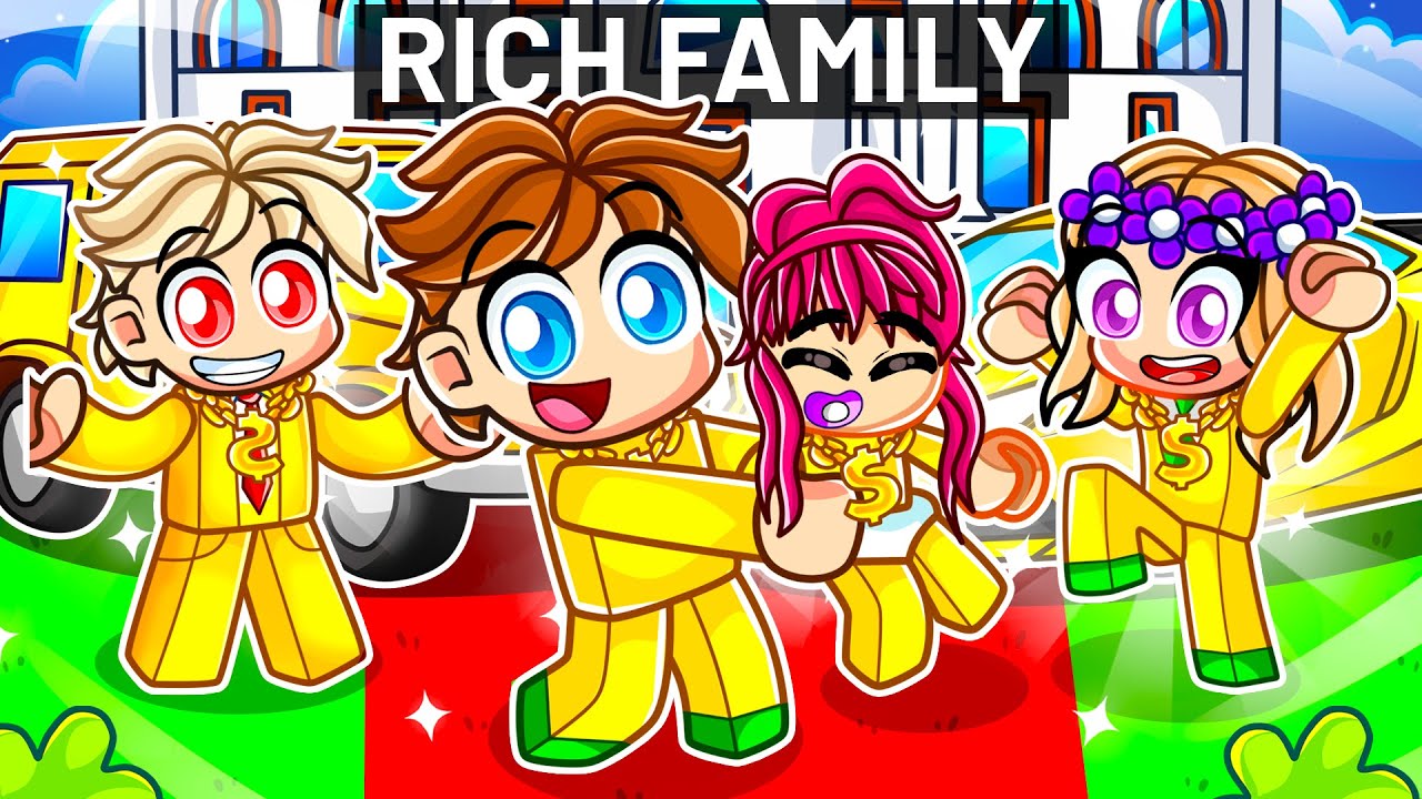 Having a RICH FAMILY in Roblox!
