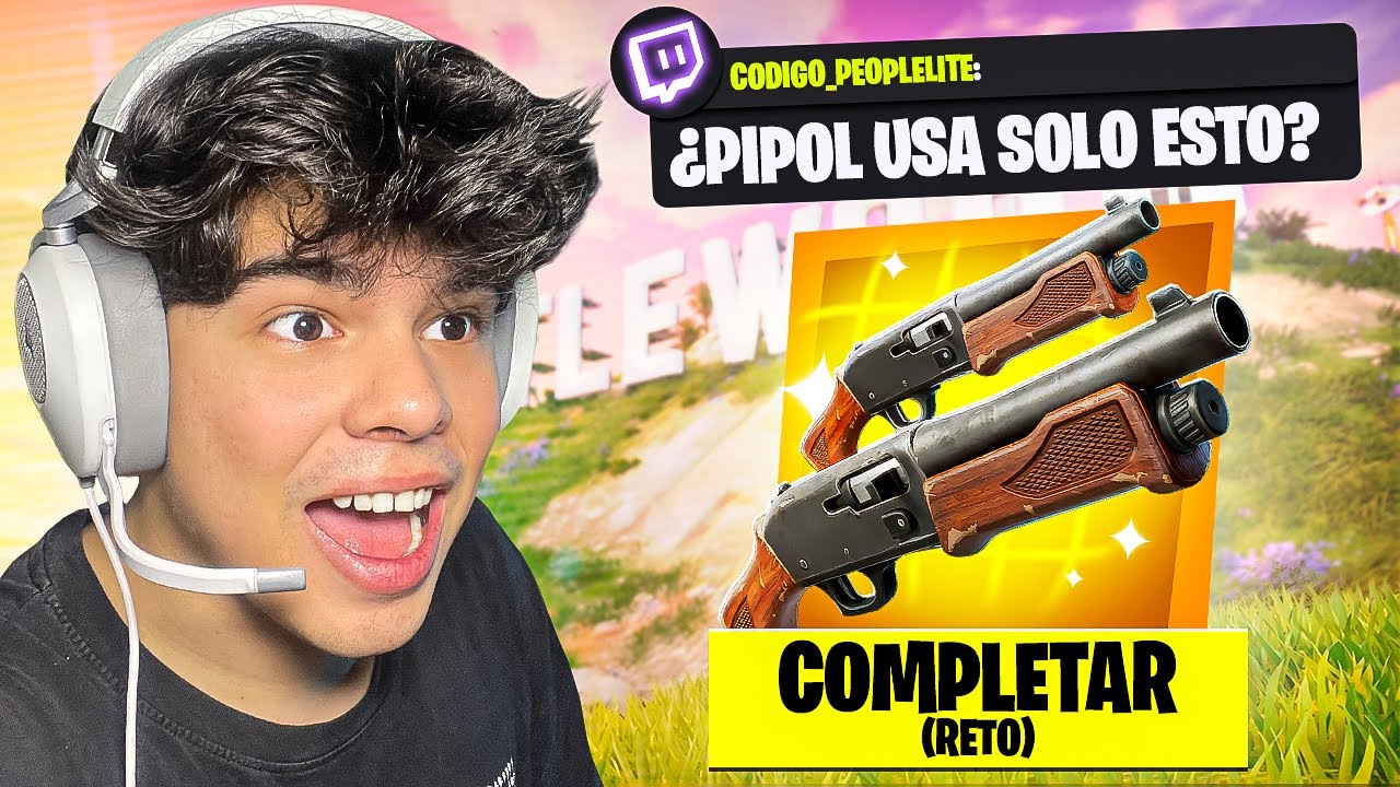US&Eacute; SOLO ESCOPETAS DUALES en FORTNITE RECARGA 💀 RETO &Eacute;PICO