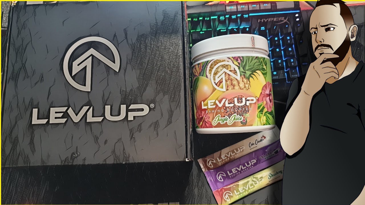 UNBOXING + TEST : LEVLUP  THE BOOSTER DRINK FOR GAMERS
