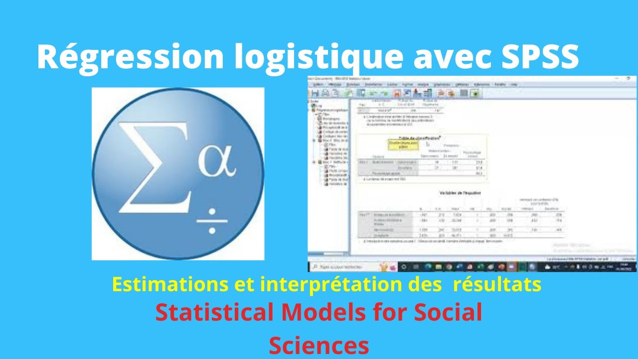 Régression logistique binaire avec SPSS et interprétation
