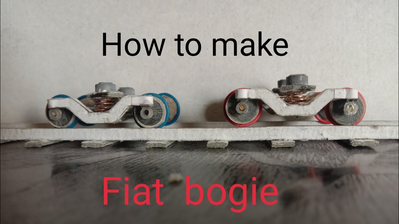 How to make fiat bogie for lhb coach model