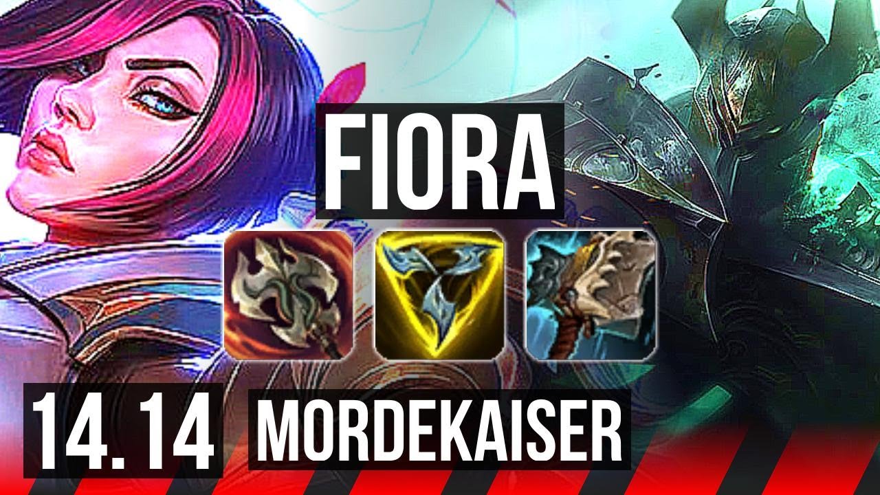 FIORA vs MORDEKAISER (TOP) | 8 solo kills, 900+ games | EUW Master | 14.14