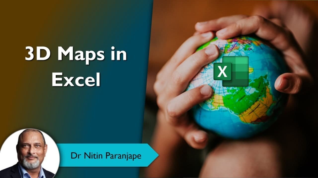 Create 3d Map with Excel - mapping data - geospatial visualization - business intelligence