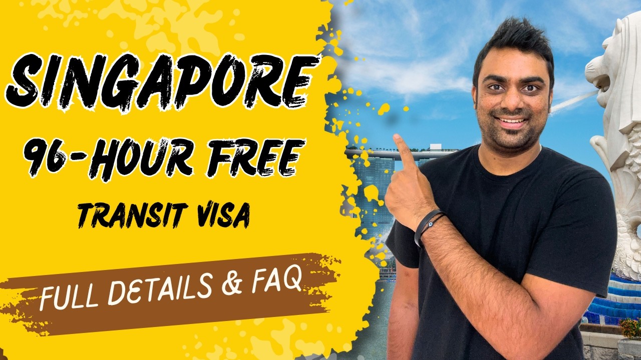 Singapore 96-Hour Free Transit Visa for Indians (VFTF) || Step-by-Step Guide 2025 || FAQ