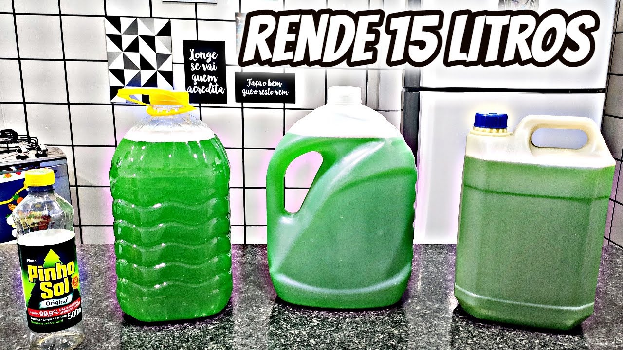 COMO FAZER DESINFETANTE CASEIRO SUPER PERFUMADO FÁCIL E ECONOMICO/IDEAL PARA A VENDA/RENDE 15 LITROS