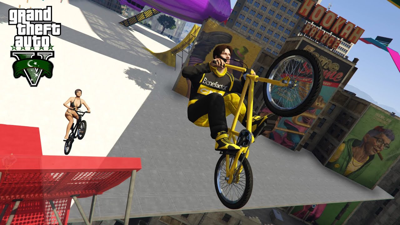 Funny BMX Challenge Stunt Race | Gta 5 Online Gameplay