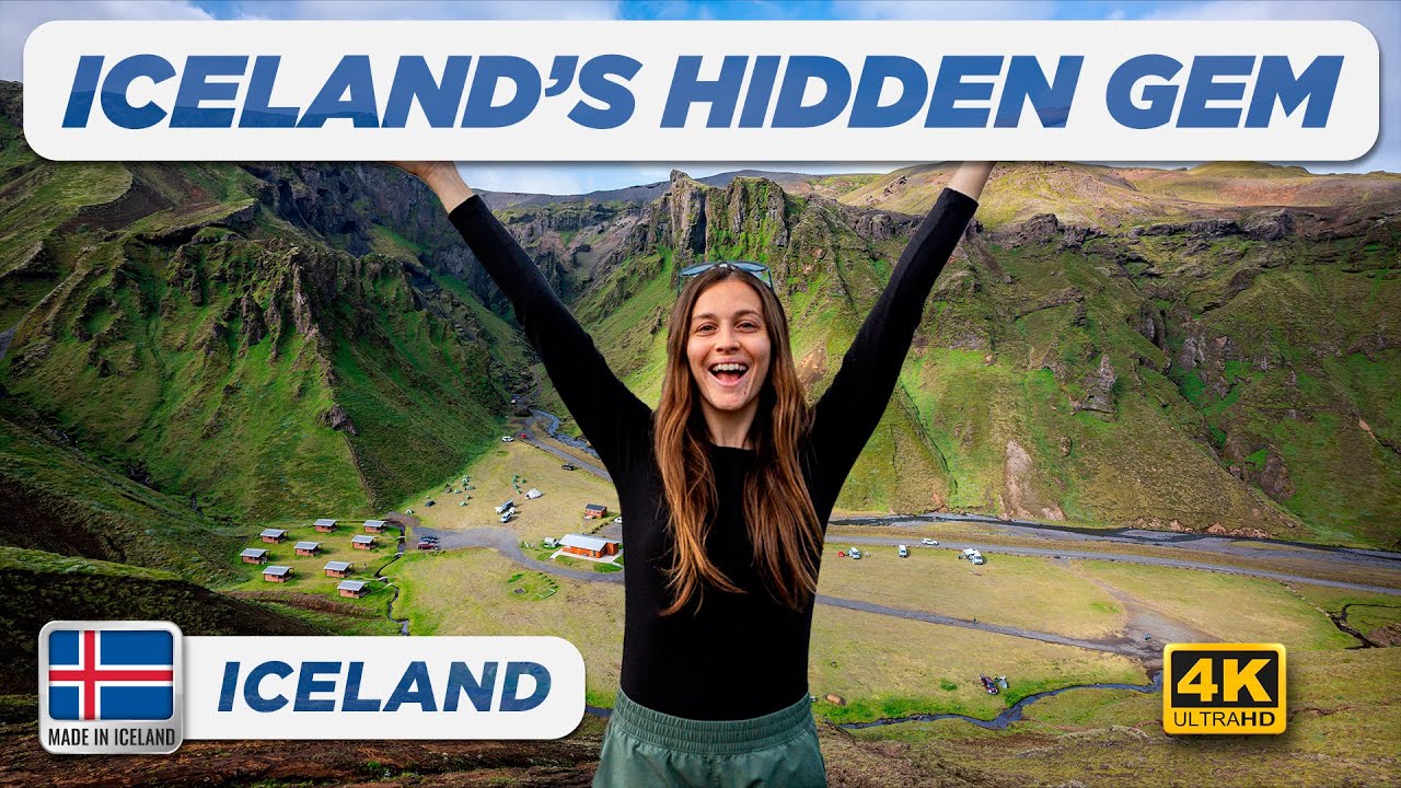 Iceland’s Hidden Gem | Thakgil (Þakgil) Tiny Cabins, Campground & Epic Glacier Hike (4K Drone)