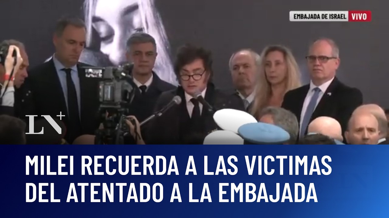 34 años del atentado a la Embajada de Israel: el presidente Milei recuerda a las víctimas