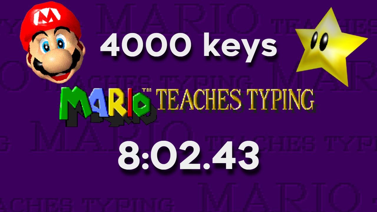 [WR] Mario Teaches Typing - Castle Level Any% (4000 keys)