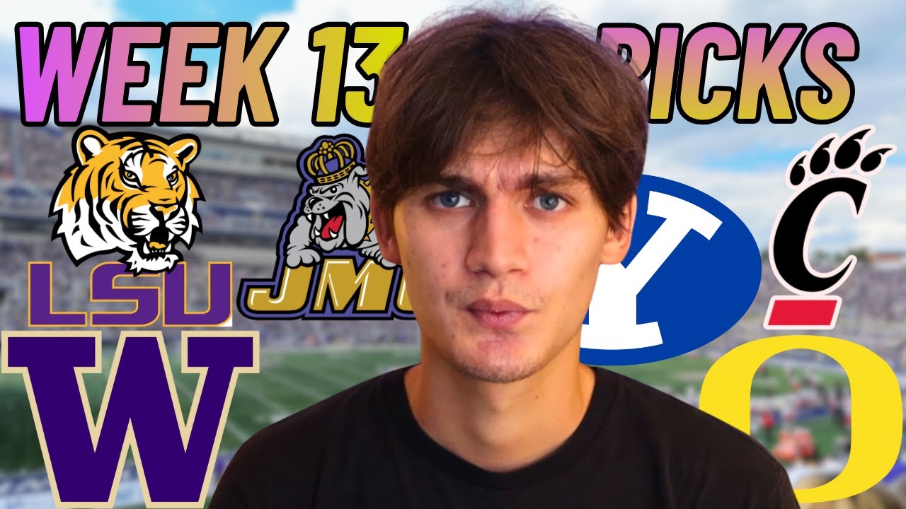 WEEK 13 COLLEGE FOOTBALL PREDICTIONS!