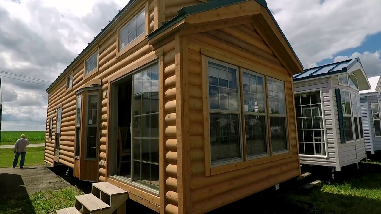 Cabelas Luxury Log Cabin Park Model CBT39-3 RV by Forest River Park Models (Tiny House on Steroids)