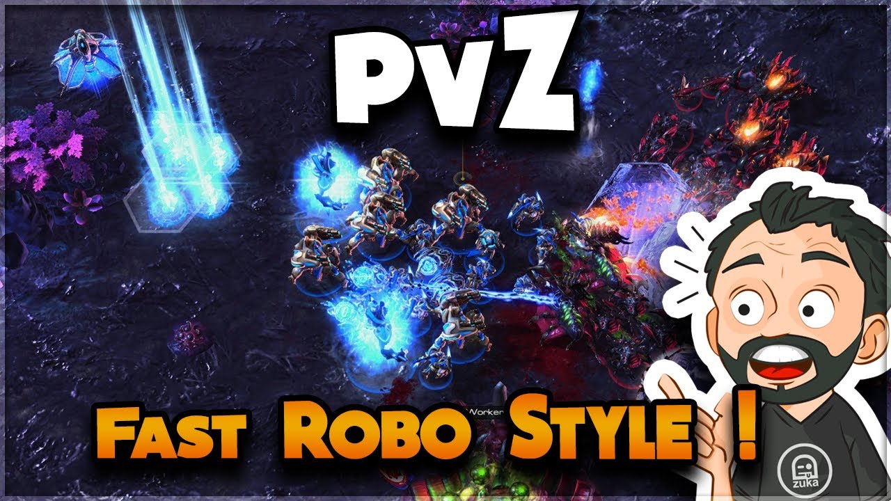 StarCraft 2 - PvZ - The FAST ROBO Style! (Astrea vs Solar)