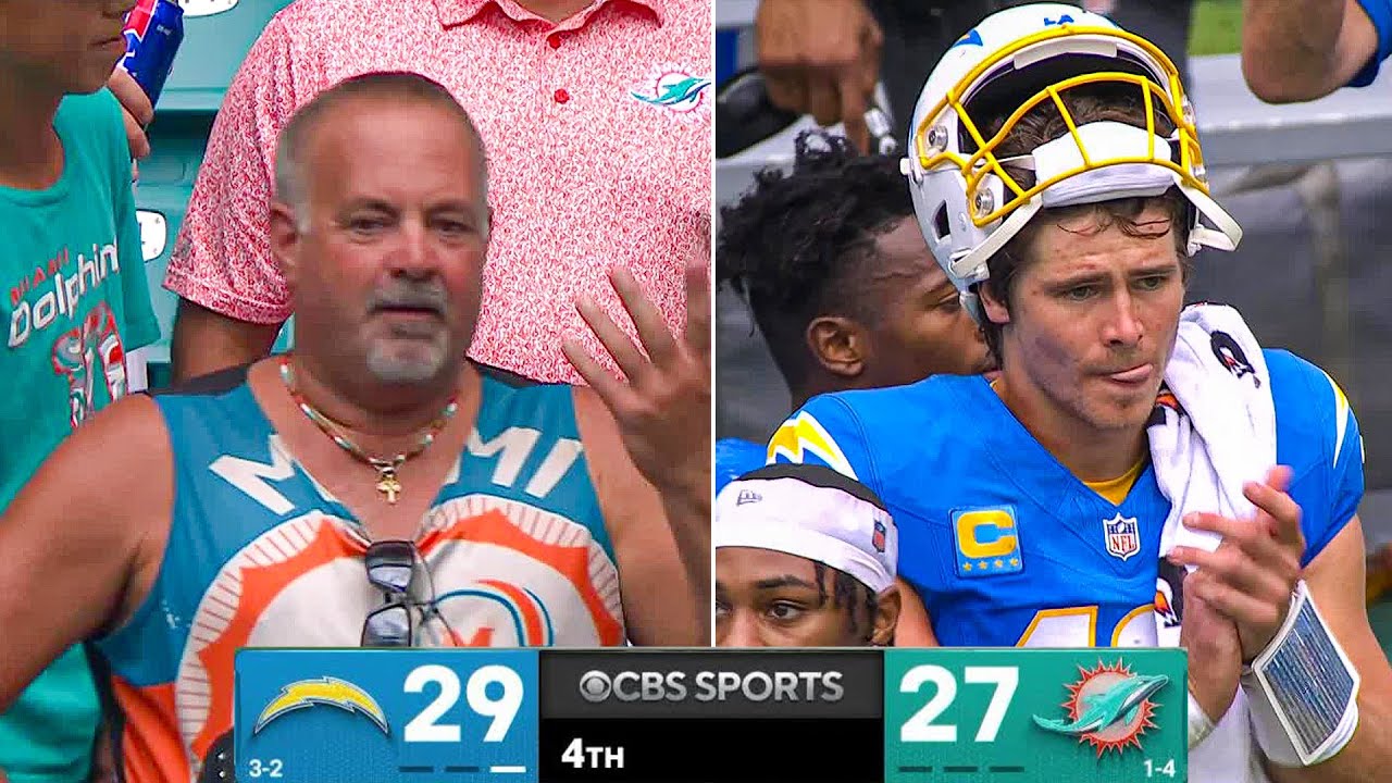 WALK OFF FG: Los Angeles Chargers vs Miami Dolphins Week 6