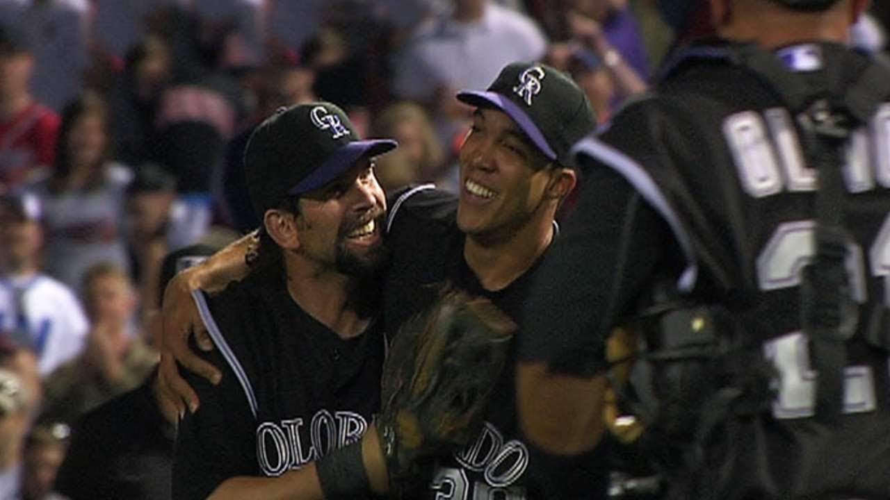 Ubaldo Jimenez throws a no-hitter in 2010