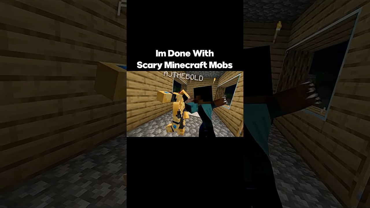 Bullying Scary Mobs In Minecraft, The Anomaly #minecraft #minecraftmemes