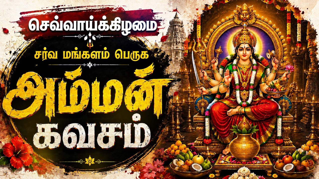 🔴 LIVE | செவ்வாய்க்கிழமை சர்வ மங்களம் பெருக அம்மன் கவசம் Amman Bakthi Songs Tamil Paadal