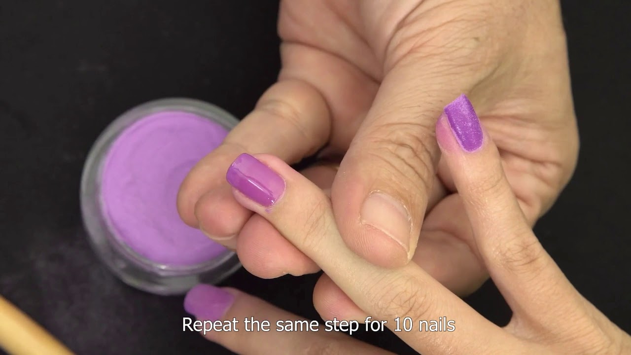 SNS Gelous Color on Natural Nails