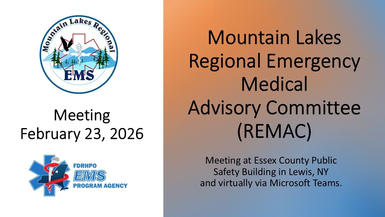 Mountain Lakes REMAC Meeting 02/23/2026