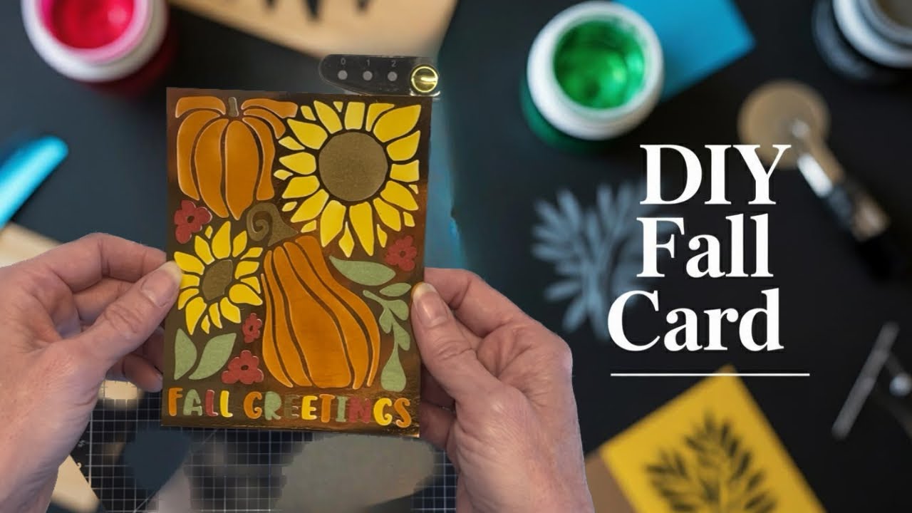 Create a STUNNING DIY Card with Foiling and Stenciling?