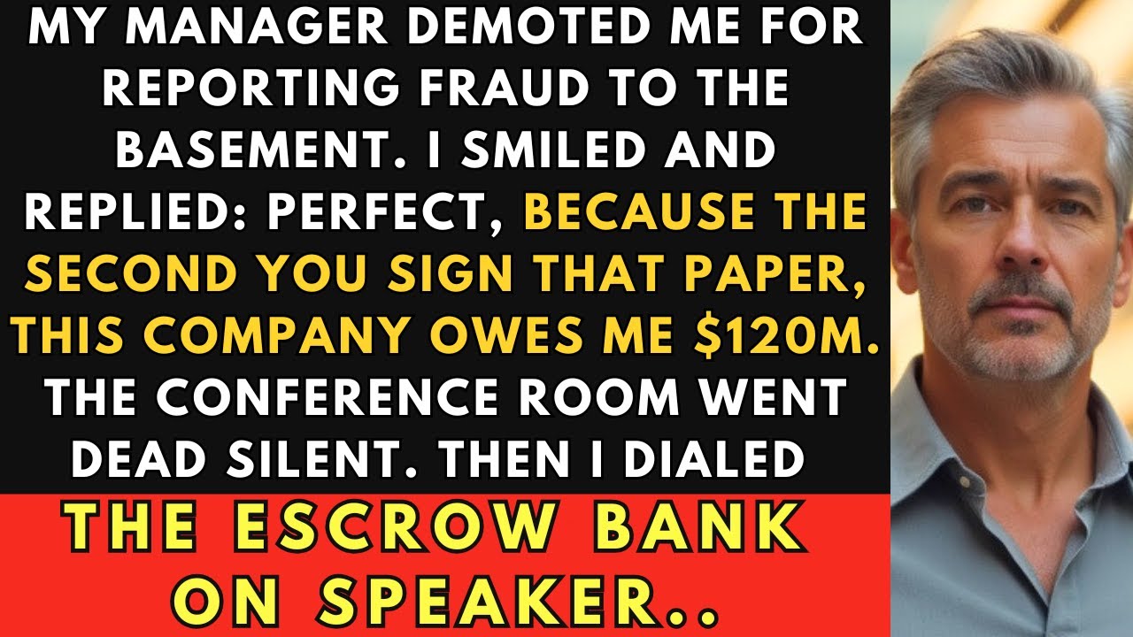 My Manager Demoted Me for Reporting Fraud — Then My $120M Clause Crushed Them