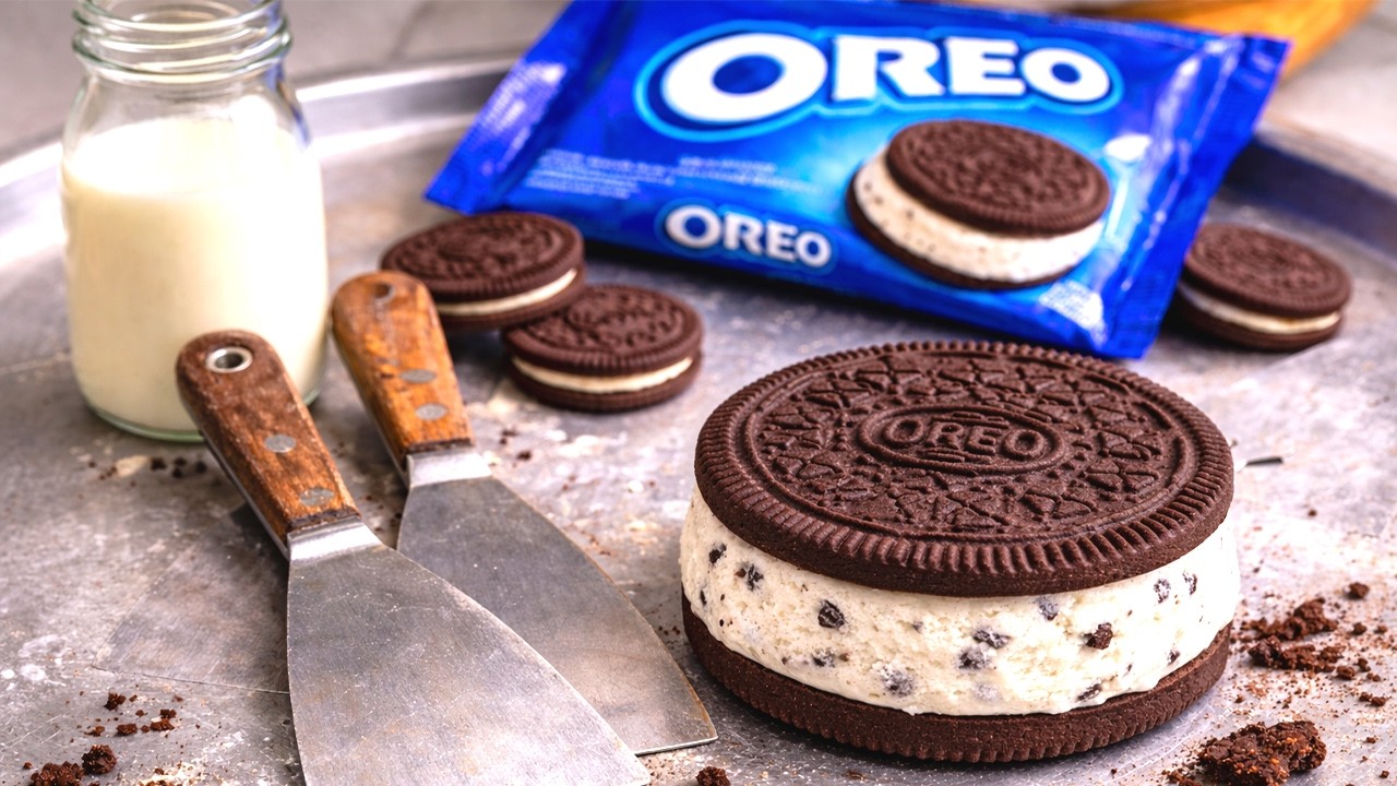 Giant OREO - Ice Cream Rolls | ASMR