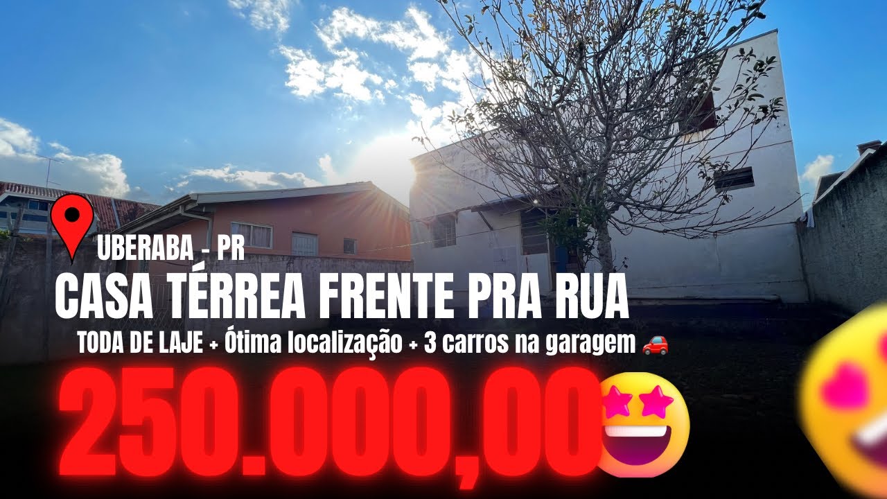 (Fora de venda)Ótima casa 🏡 com 2 quartos, toda de laje e um excelente terreno nos fundos!!