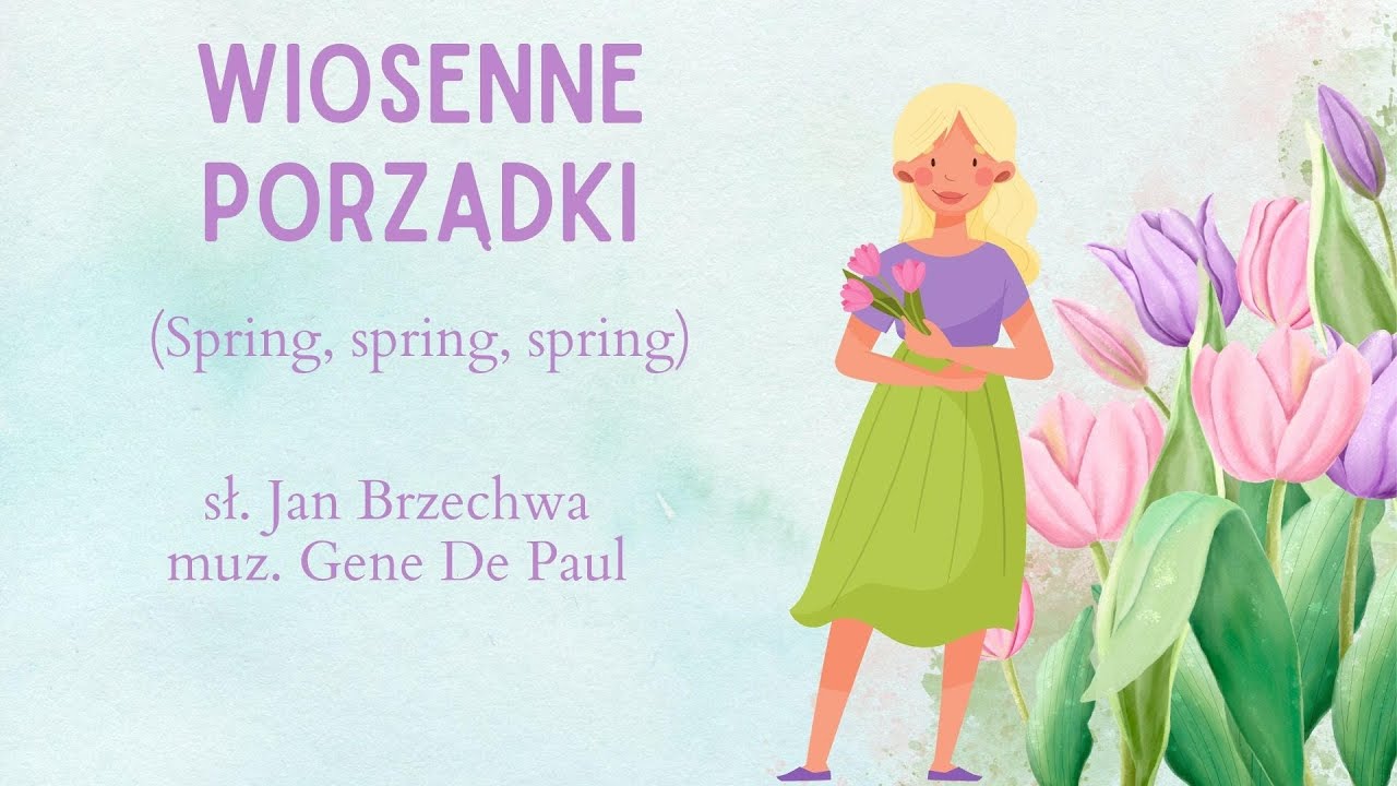Nr. 127. WIOSENNE PORZĄDKI, Jan Brzechwa, animowane piosenki, animacje dla dzieci, EDUMUZ