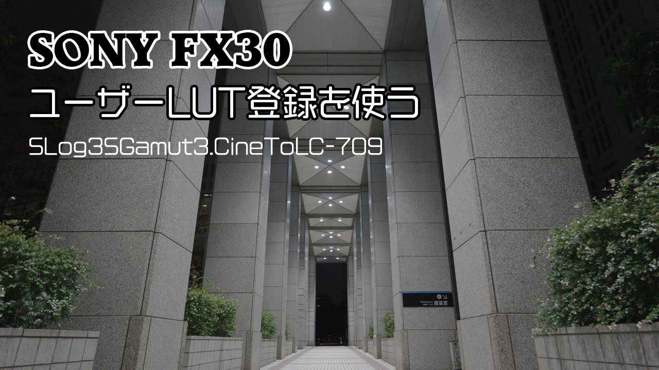SONY FX30 PPLUTテスト｜ユーザーLUT適用でどんな画が出てくる？｜E 11mm F1.8 SEL11F18