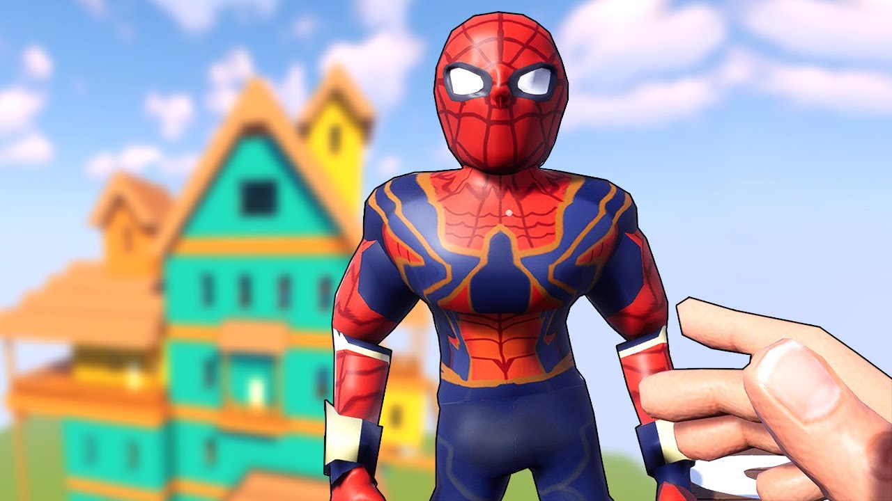 TİPSİZ ÖRÜMCEK ADAM KAPIŞMASI 😲 Hello Neighbor Yeni Mod