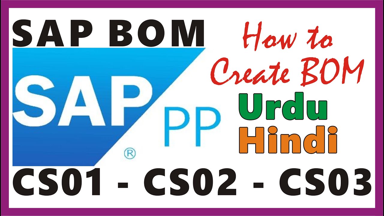 how to create bom in sap | bill of materials | sap pp production planning