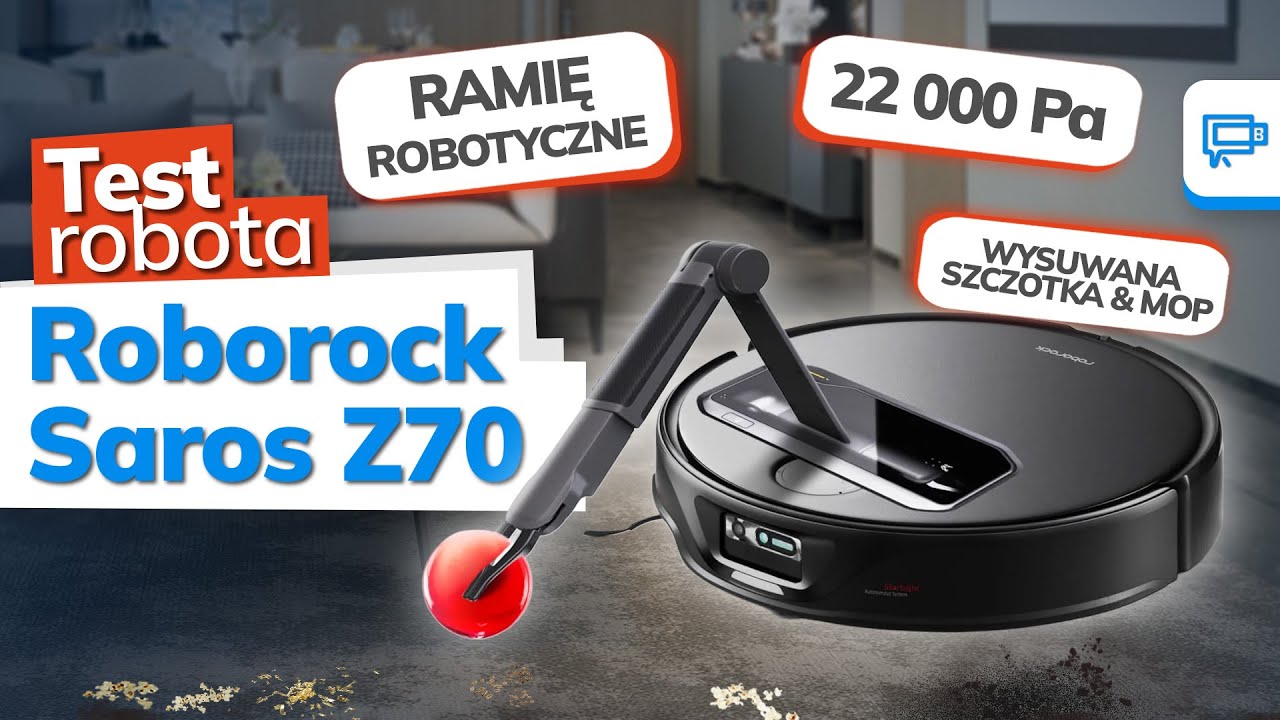 Roborock Saros Z70 - robot sprzątający z RAMIENIEM ROBOTYCZNYM 🦾 [TEST]
