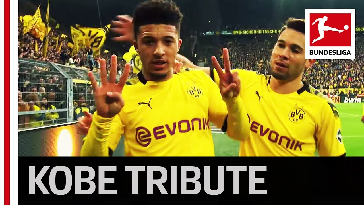 Jadon Sancho Pays Tribute to Kobe Bryant and Breaks Record
